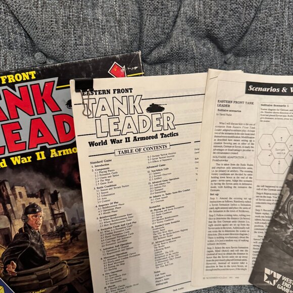Eastern Front Tank Leader (open, mostly unpunched) West End Games - Picture 14 of 16